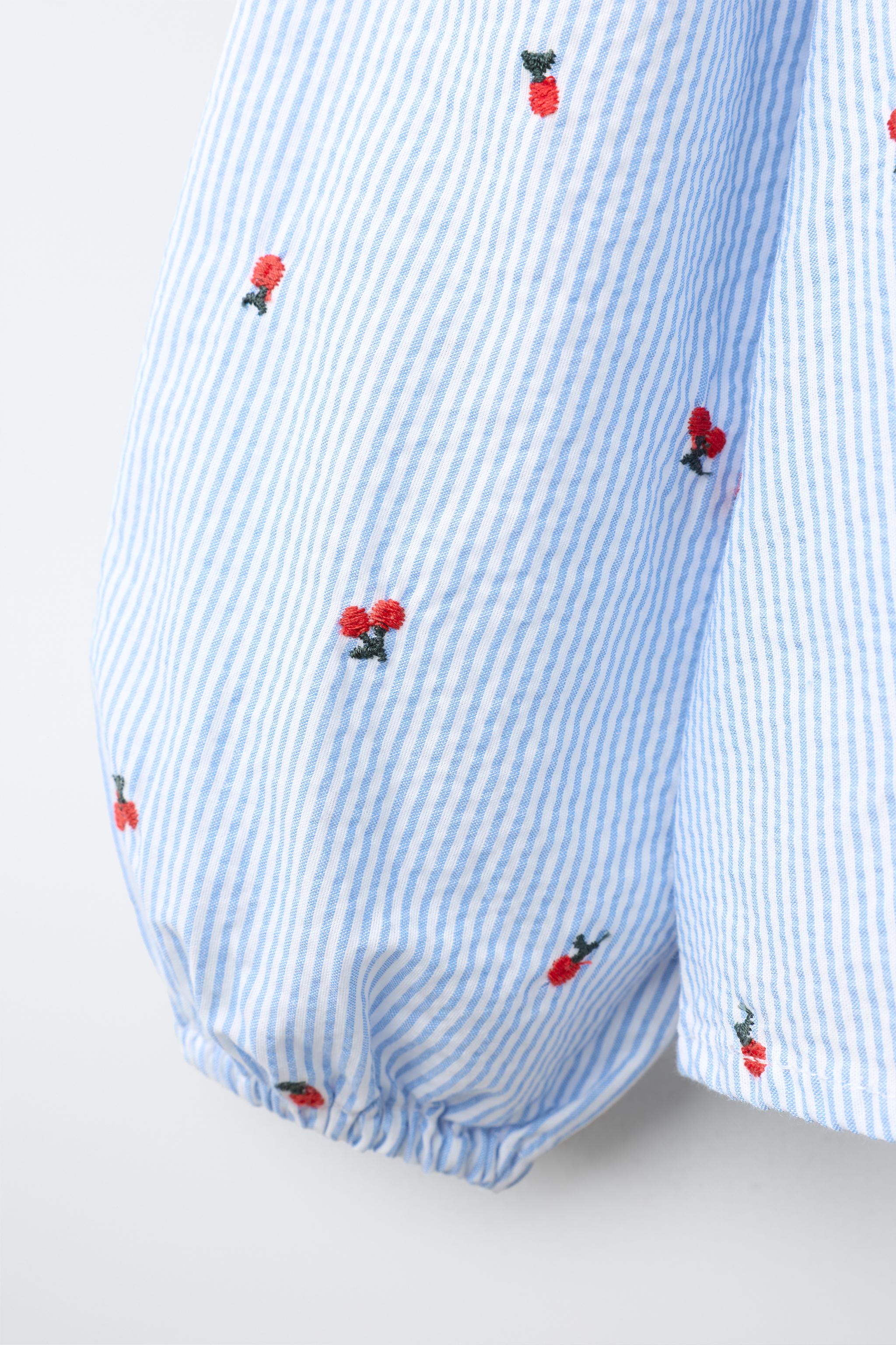 EMBROIDERED PETER PAN COLLAR SHIRT
