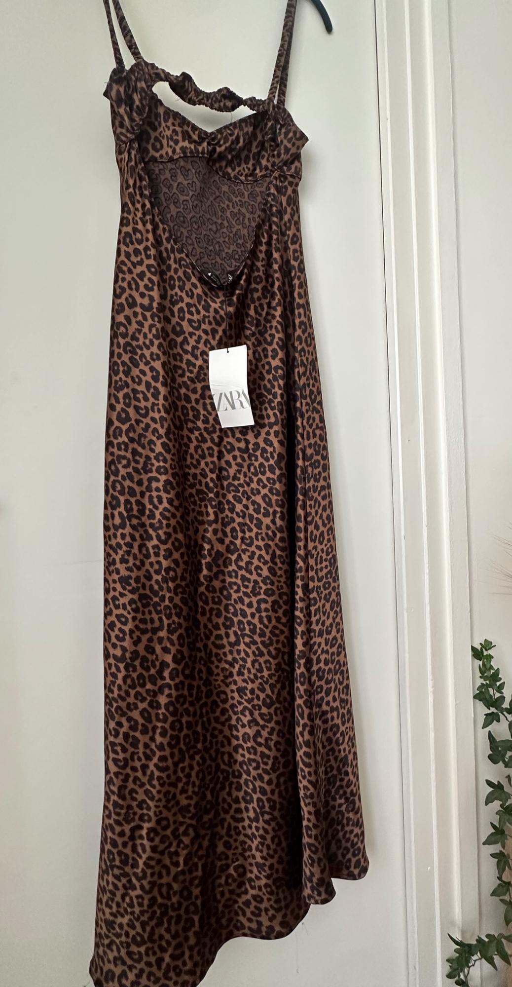 SATIN MIDI SLIP DRESS - Image 2