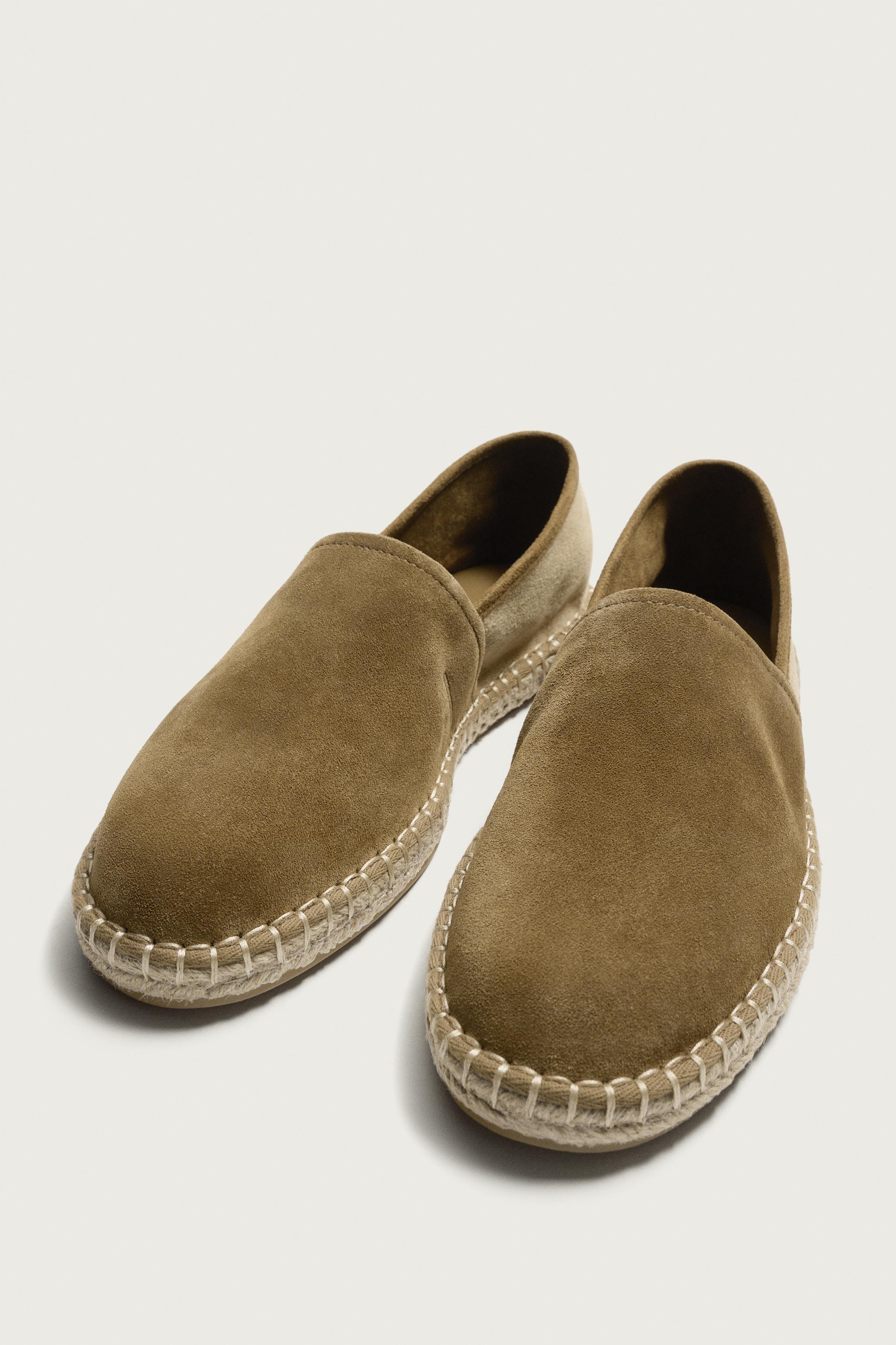 Zara Kombine Deri Espadril görsel 5
