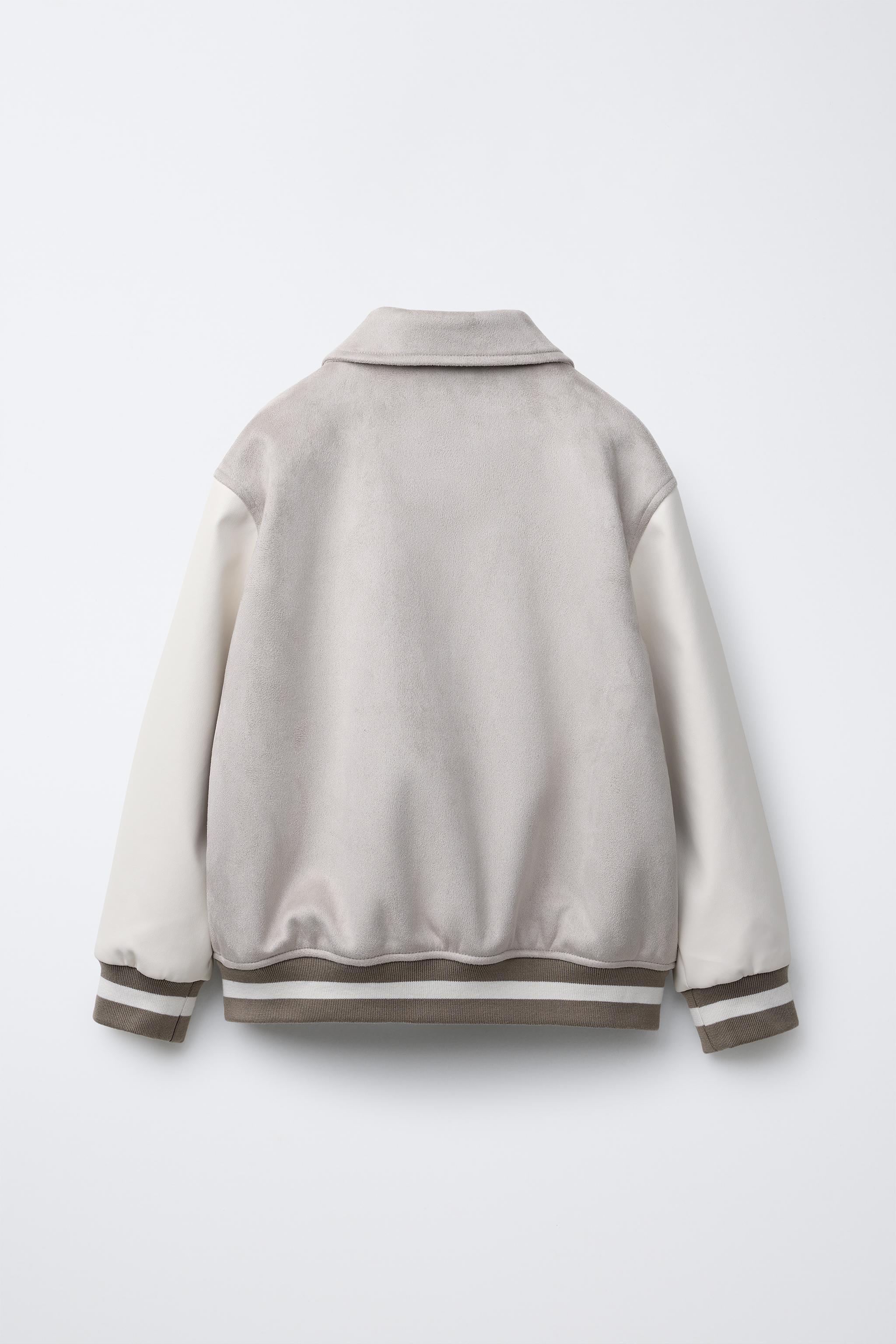 フェイクスエード ボンバージャケット - ブラック | ZARA Japan フェイクスエード ボンバージャケット - ブラック | ZARA Japan