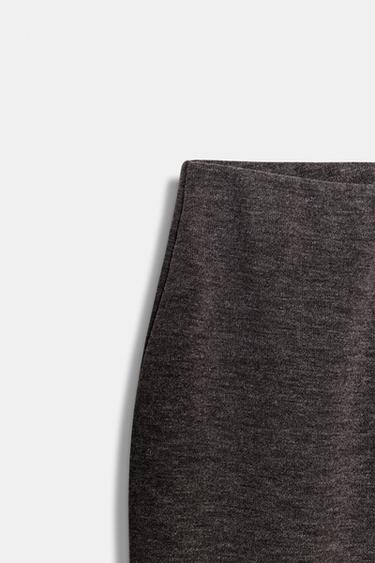 PANTALON ÉVASÉ - marron chiné de Zara - Image 7