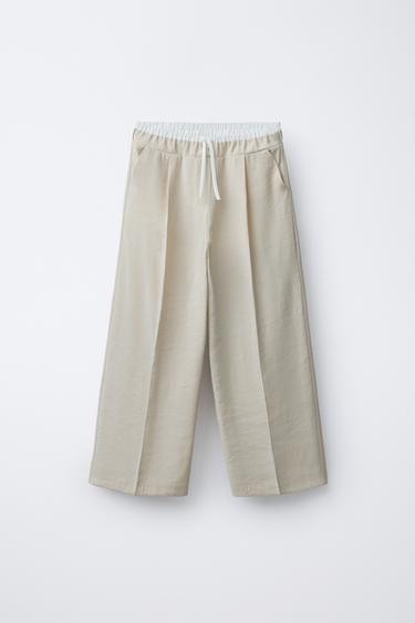 HOSE MIT DOPPELBUND - Cremefarben von Zara - Bild 0