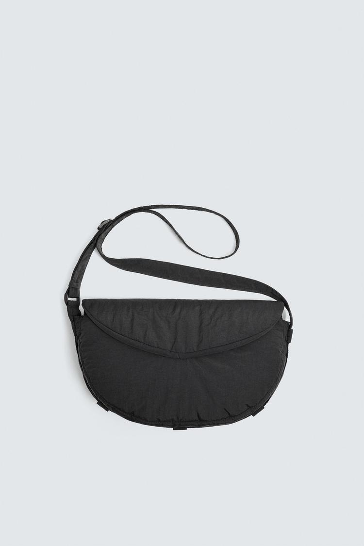 Zara Canada Zara Homme Sac A Dos SAC BANDOULIÈRE NYLON RABAT Noir