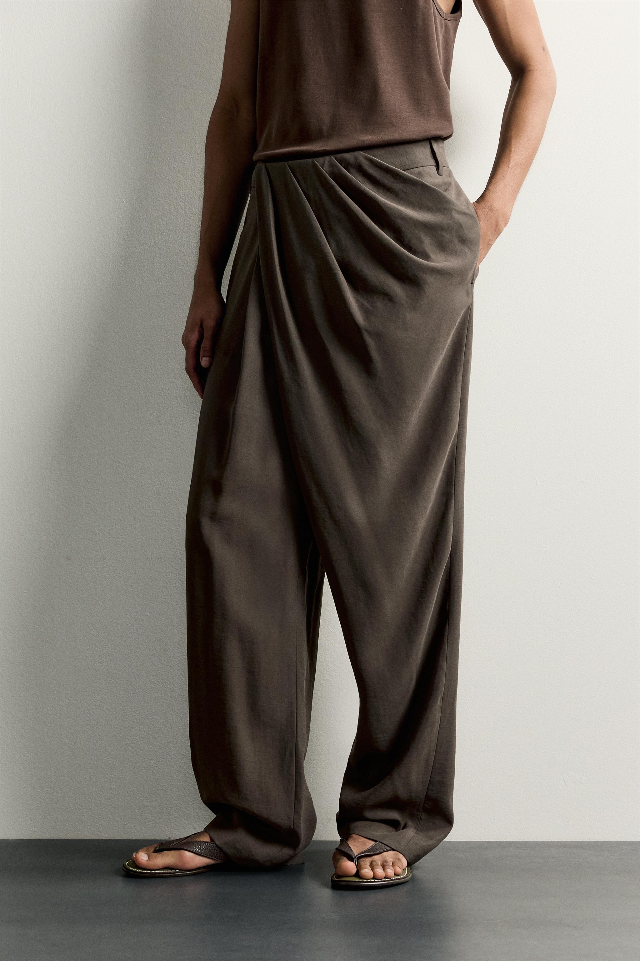 LIMITED EDITION FLOWY DRAPED PANTS