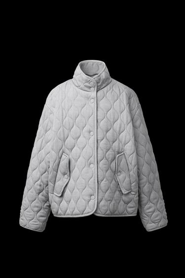 Zara PUFFER JACKET - Pearl gray - Image 0