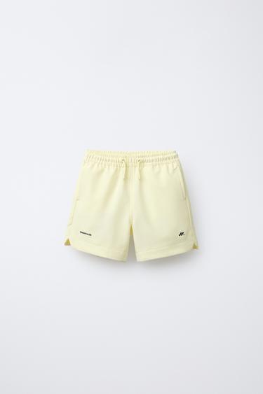 BERMUDA TÉNICA LOGO - Amarillo de Zara