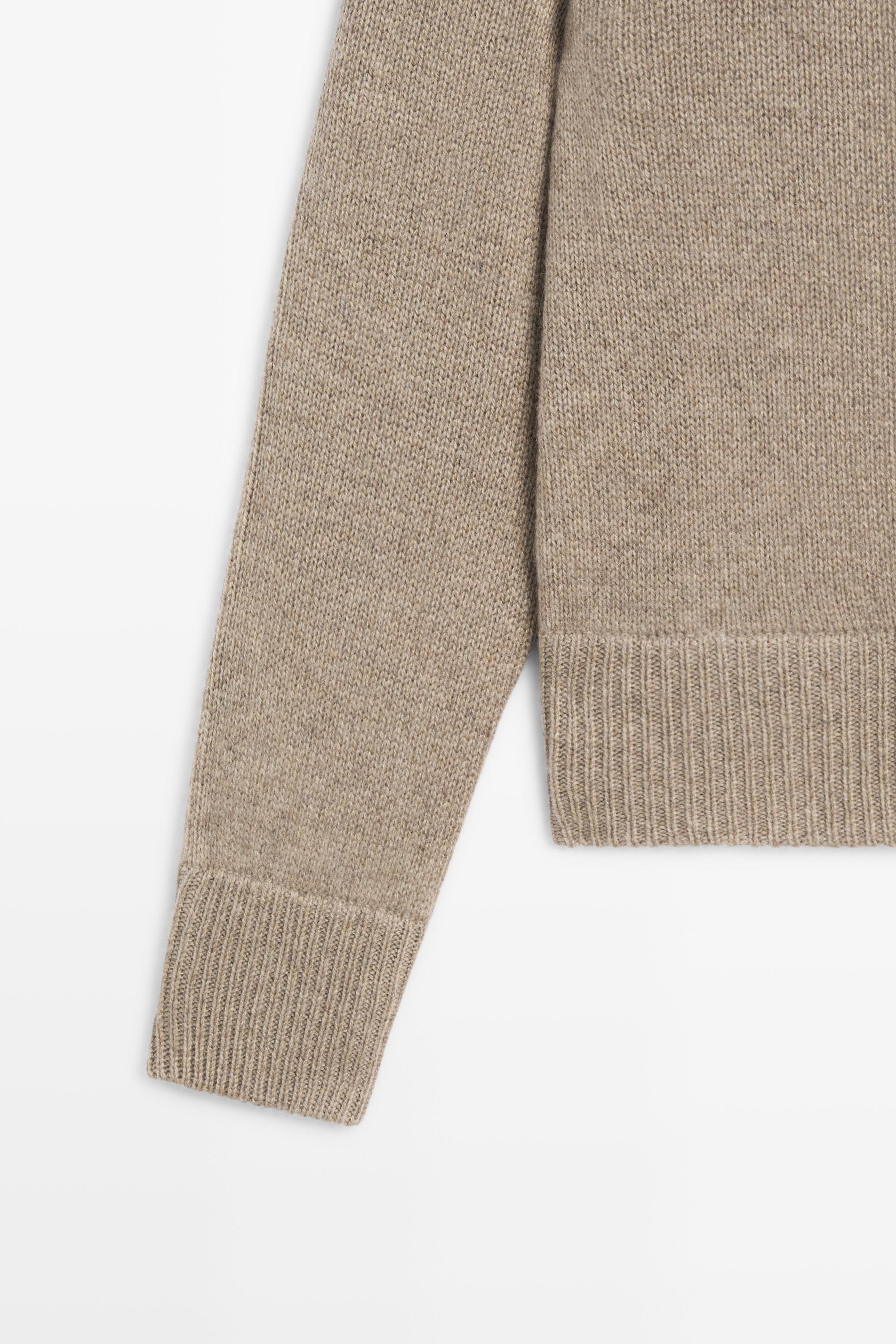 Cardigan zippé à capuche 100 % cachemire