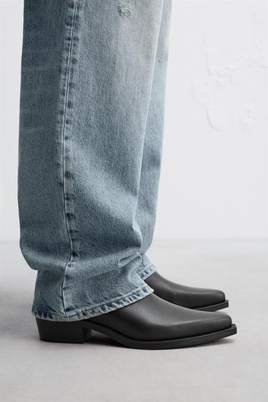 BOTA COWBOY COM PONTA - Preto da Zara - Imagem 0