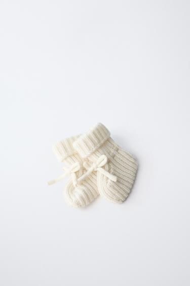 CASHMERE BOOTIES - Ecru White by Zara - Image 7