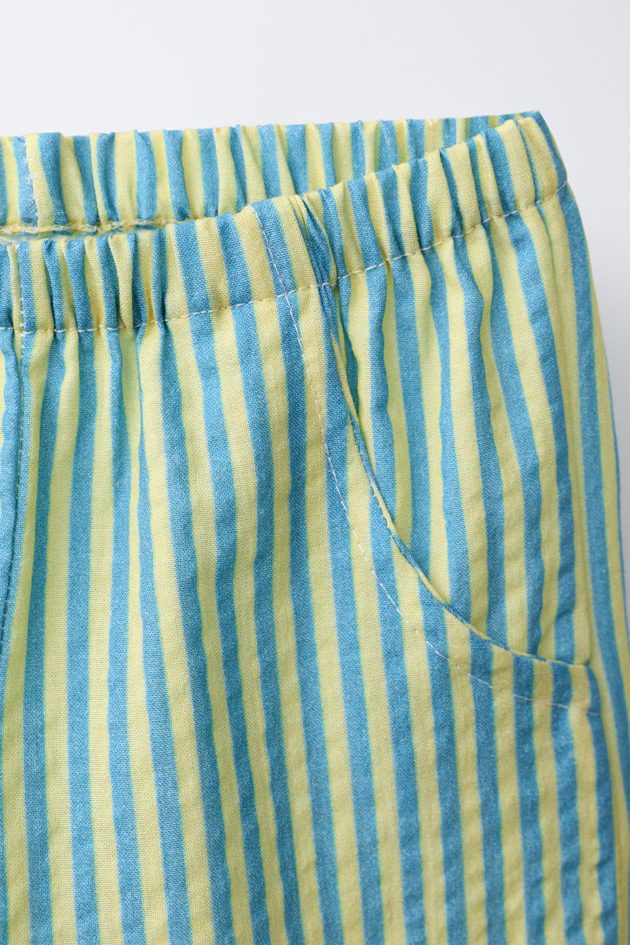 STRIPED BAGGY PANTS