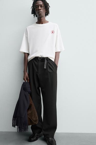 SLOGAN PRINT T-SHIRT - White by Zara - Image 4