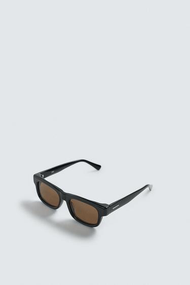 RECTANGULAR SUNGLASSES - Brown by Zara - Image 2