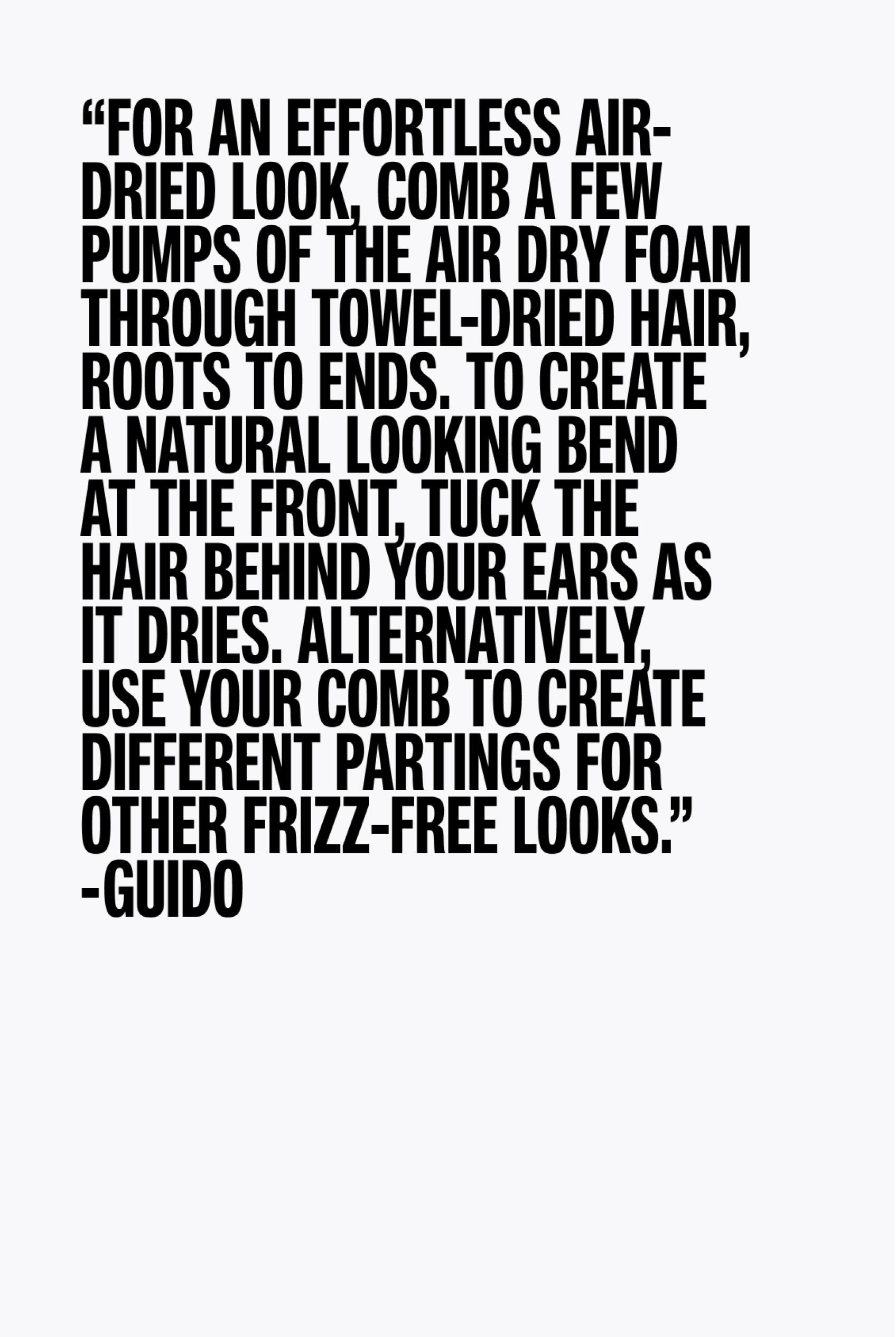 ZARA HAIR AIR DRY FOAM 200ML (6.7 FL. OZ.)