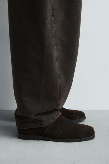Zara LIMITED EDITION LEATHER LOAFERS - Brown - Image 0