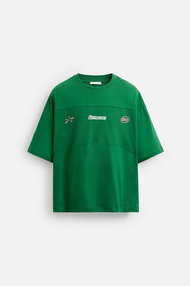 CAMISETA BANDA RED - Verde de Zara
