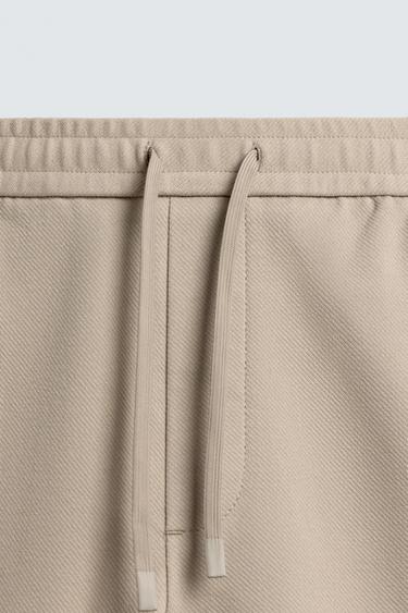 COMFORT TEXTURED BERMUDA SHORTS - Beige by Zara - Image 7