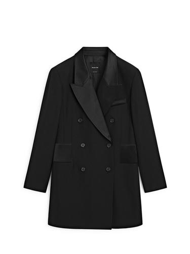 Zara Blazer-style dress with satin detail - Black