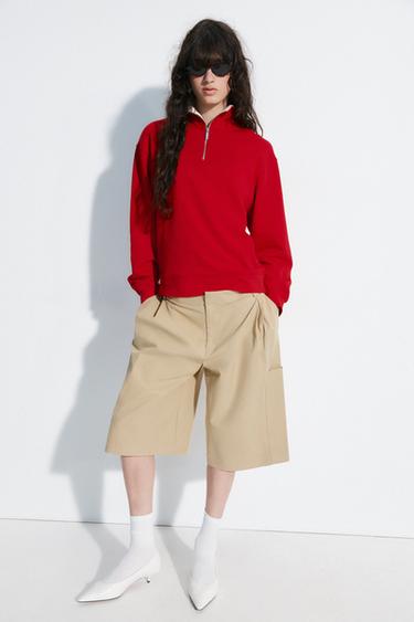 BERMUDA LARGA CARGO - Beige de Zara - Imagen 0