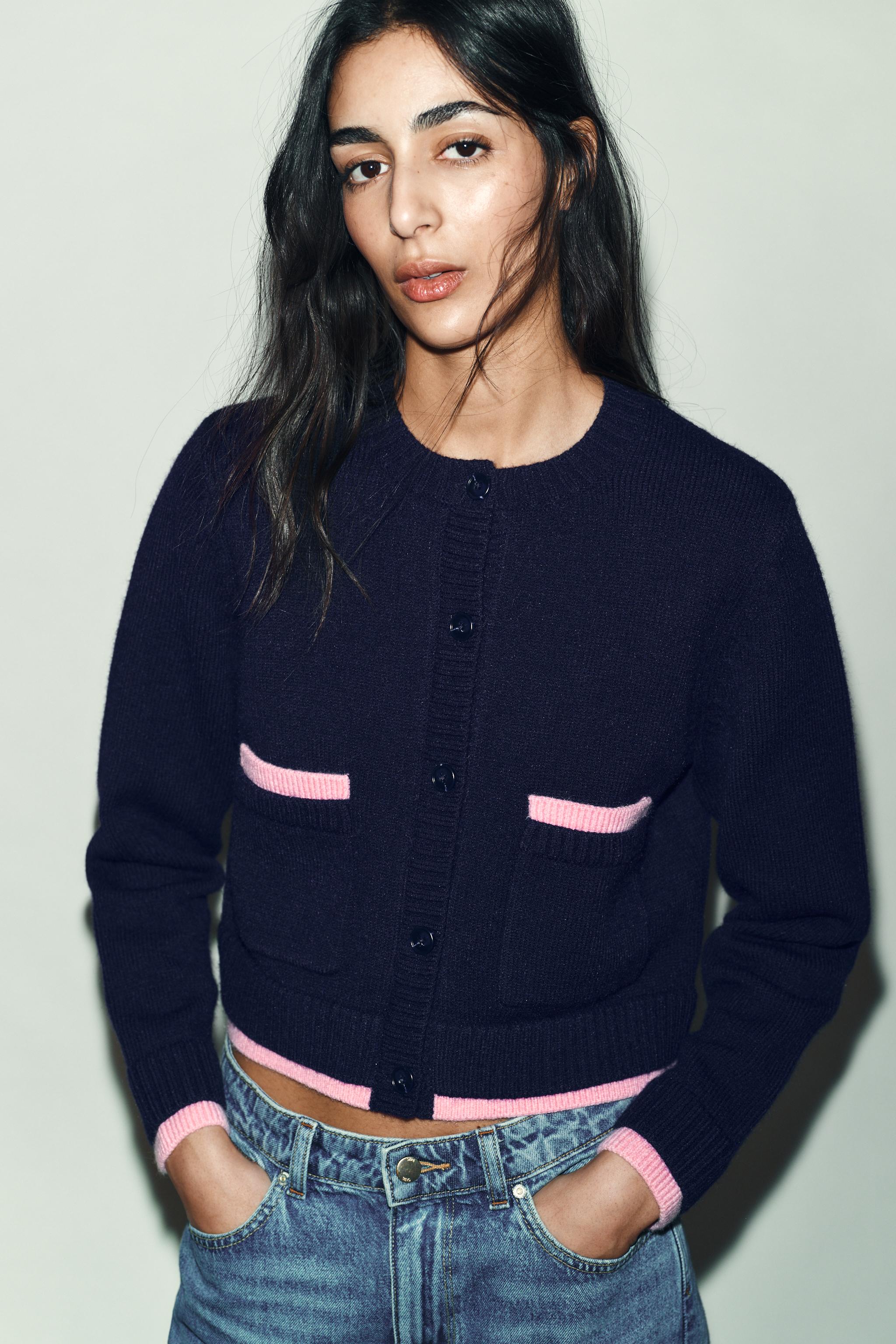 COMBINED KNIT CARDIGAN