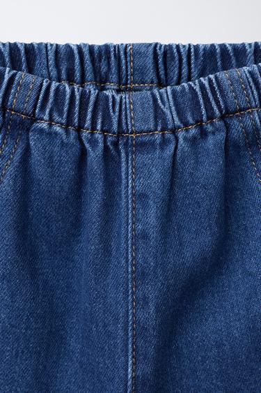 PANTALÓN DENIM BOLSILLO - Azul medio de Zara