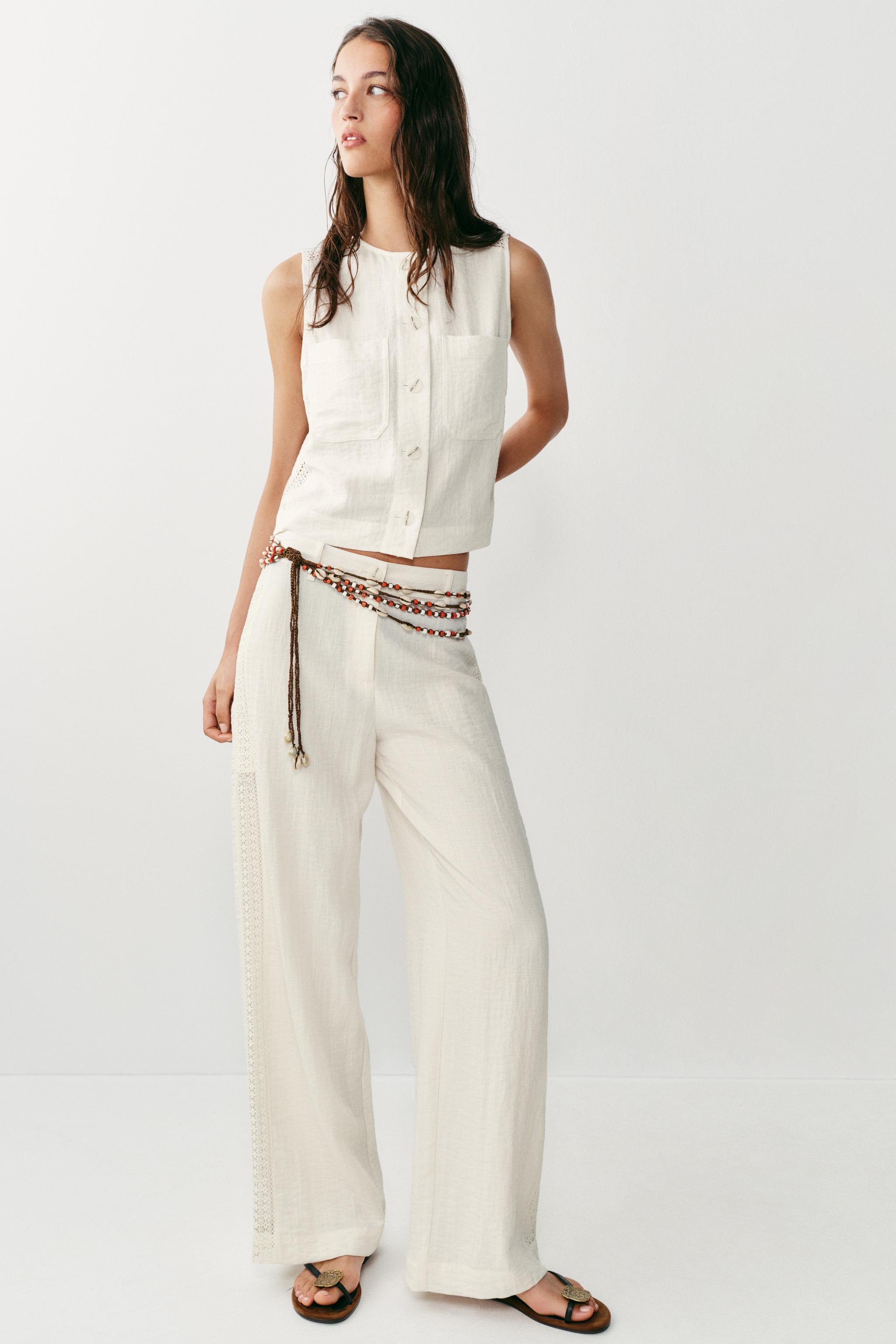 PANTALON À ENTRE-DEUX LATÉRAUX