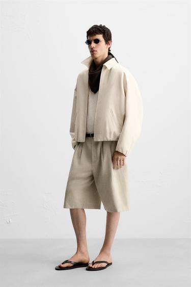 CROPPED FIT JACKET - Sand by Zara - Image 0