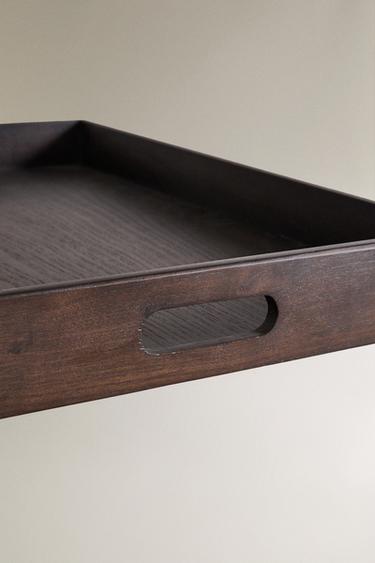 PLATEAU DE BAIN BOIS - Marron foncé de Zara - Image 3