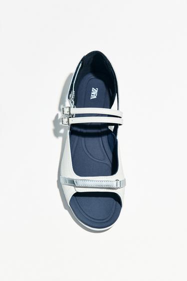 STRAPPY SPORTS SANDALS - White by Zara