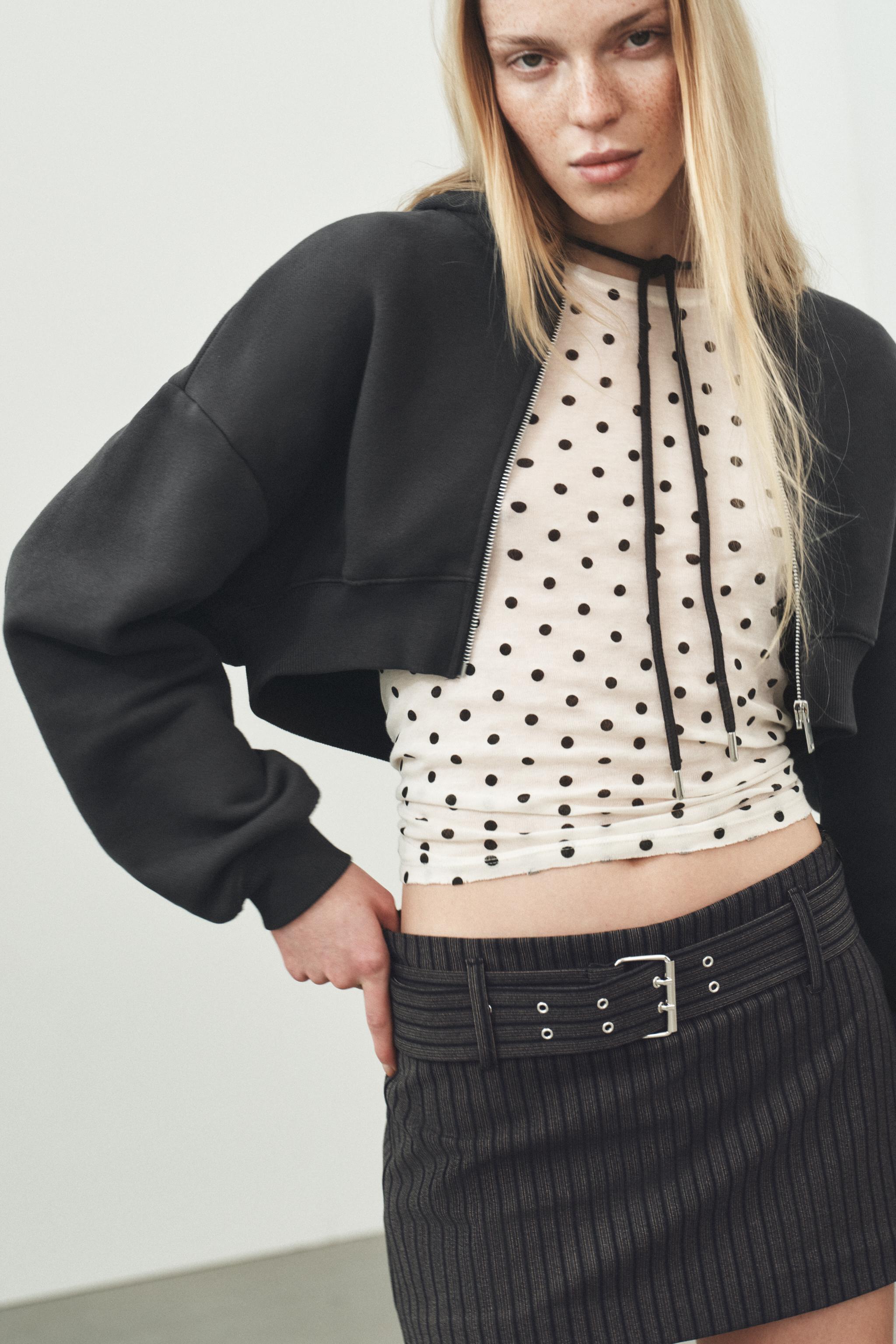 ベルト付きスコート - 単一 | ZARA Japan / 日本