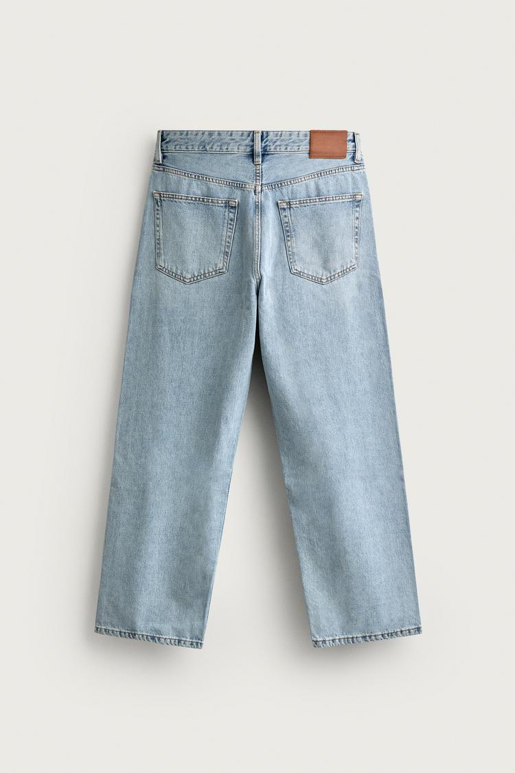 Jeans de corte holgado y cropped 6