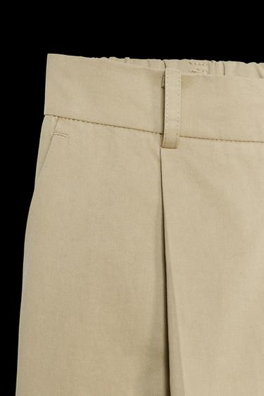 CHINOHOSE MIT SAUMAUFSCHLAG - Kamel farben von Zara
