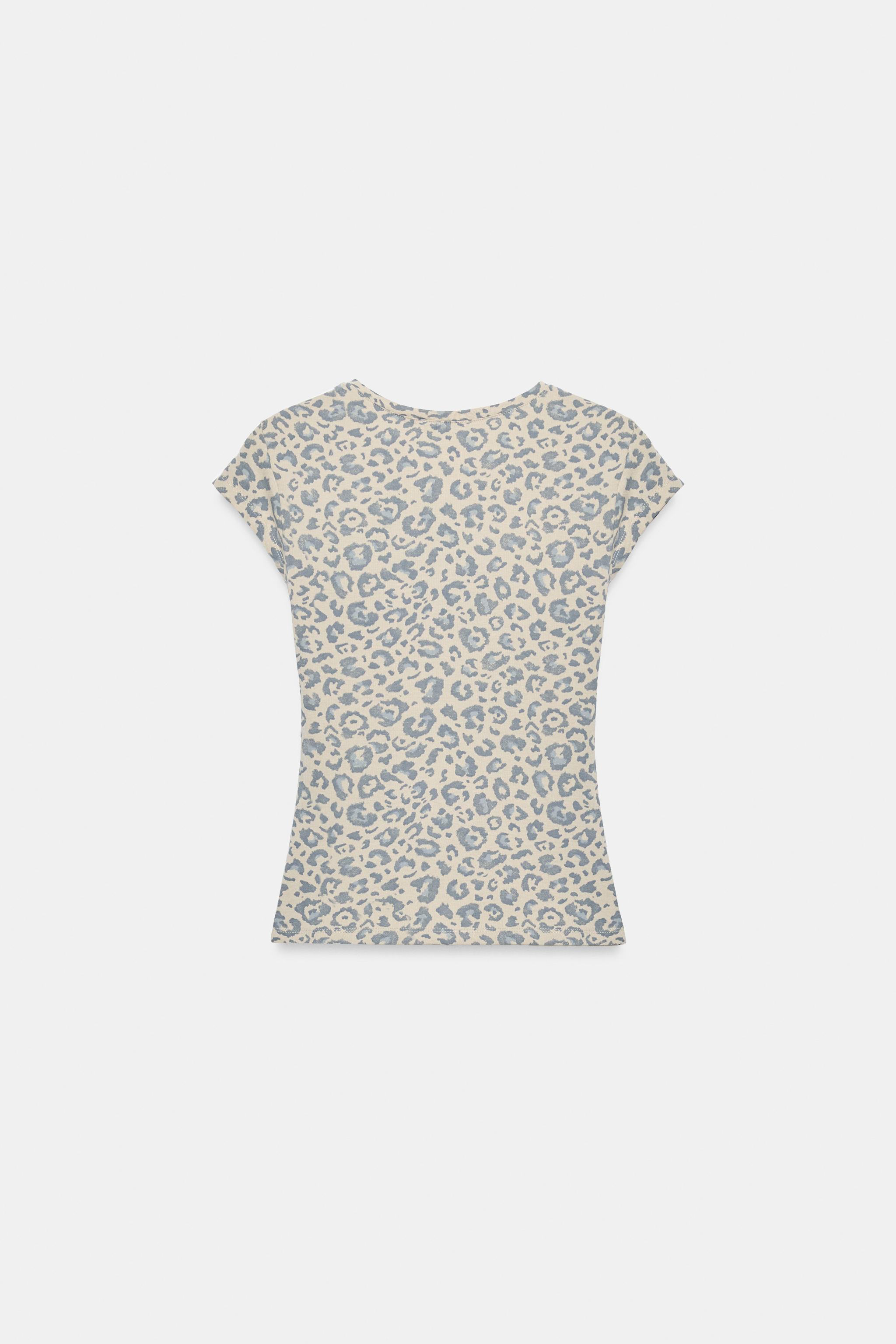 T-SHIRT À IMPRIMÉ ANIMALIER