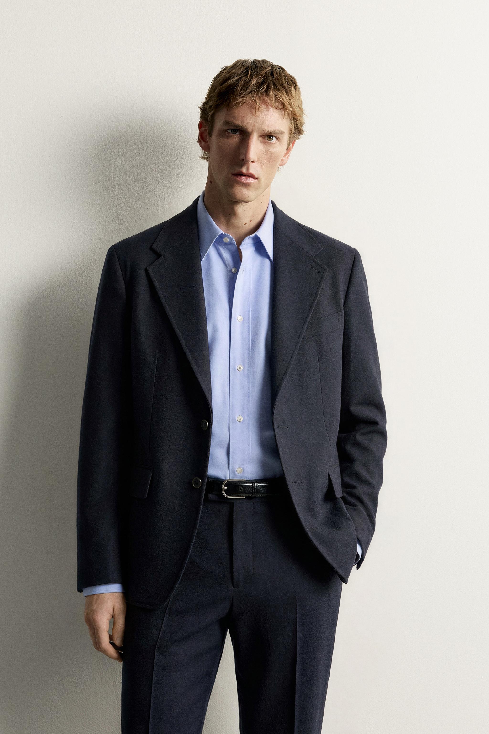 BLAZER DE COSTUME 100 % LAINE AARON LEVINE X ZARA