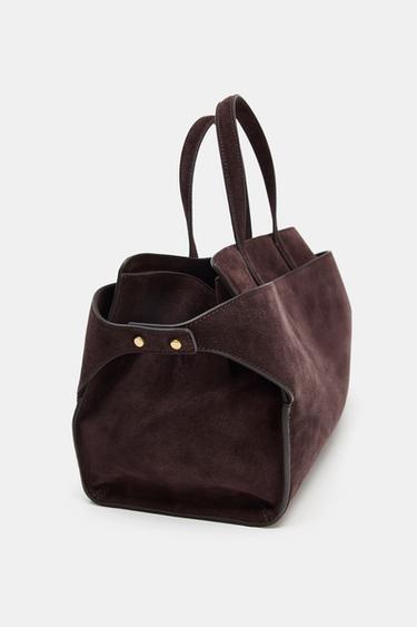 SAC EN CUIR CITY - Marron de Zara - Image 2