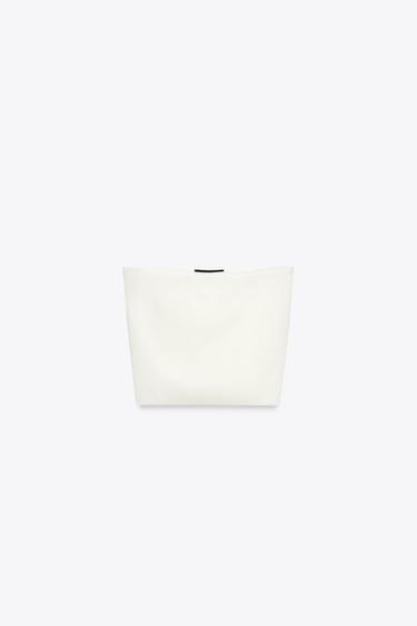 TOP BANDEAU PUNTO LISO - Crudo de Zara