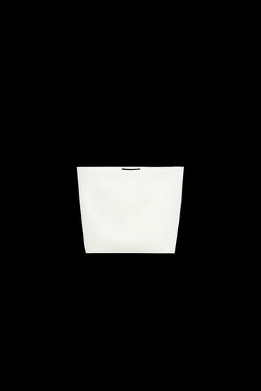 PLAIN KNIT BANDEAU TOP - Ecru by Zara - Image 0