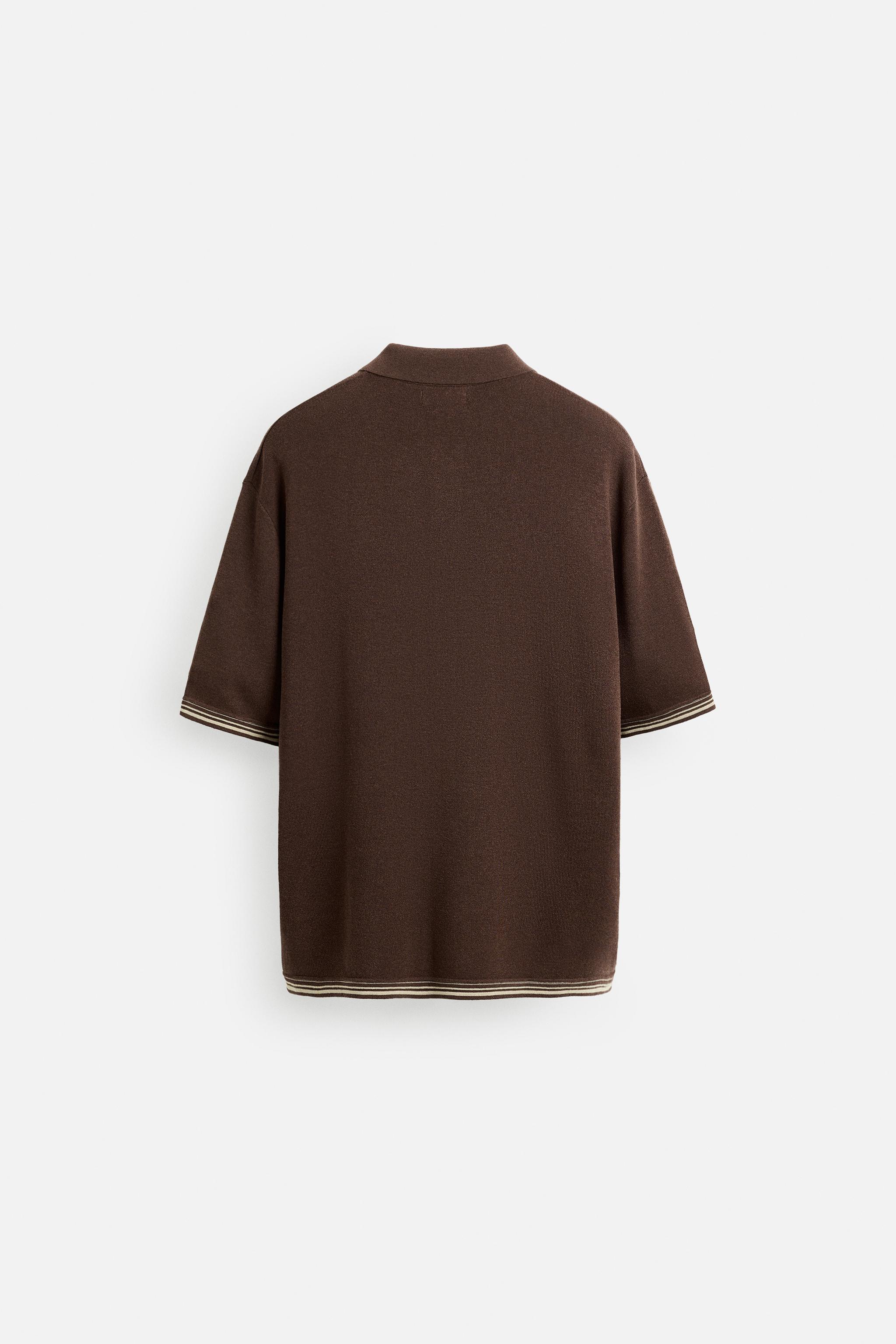 FLOWY KNIT SHIRT - Brown | ZARA United States