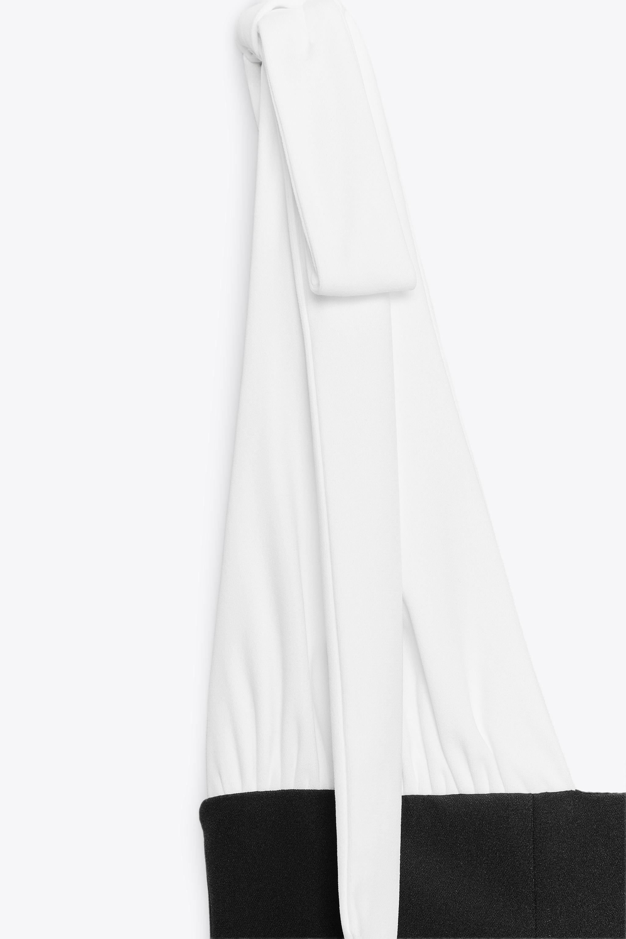 COMBINATION BOW SHORT DRESS