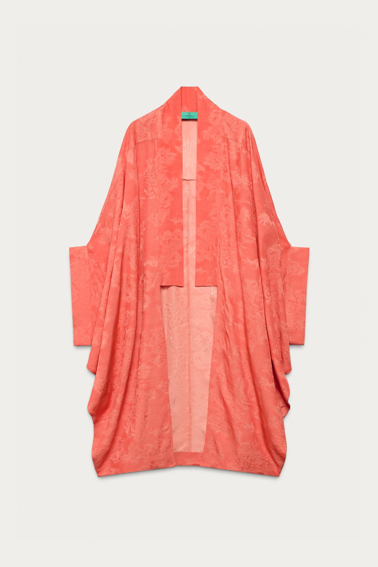 JACQUARD KIMONO MARISA BERENSON X ZARA — Red / Orange