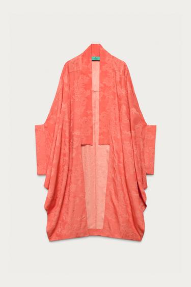KIMONO JACQUARD MARISA BERENSON X ZARA - Rouge / Orange de Zara - Image 1