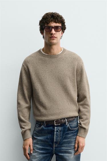 COTTON - LINEN JUMPER - Mid-camel by Zara