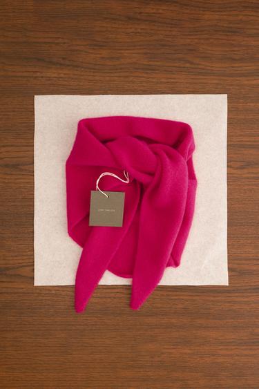 ZARA TIMELESS - 100% CASHMERE SCARF - Neon pink by Zara - Image 2