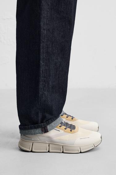 Zara TECHNICAL SNEAKERS - Bone White - Image 0