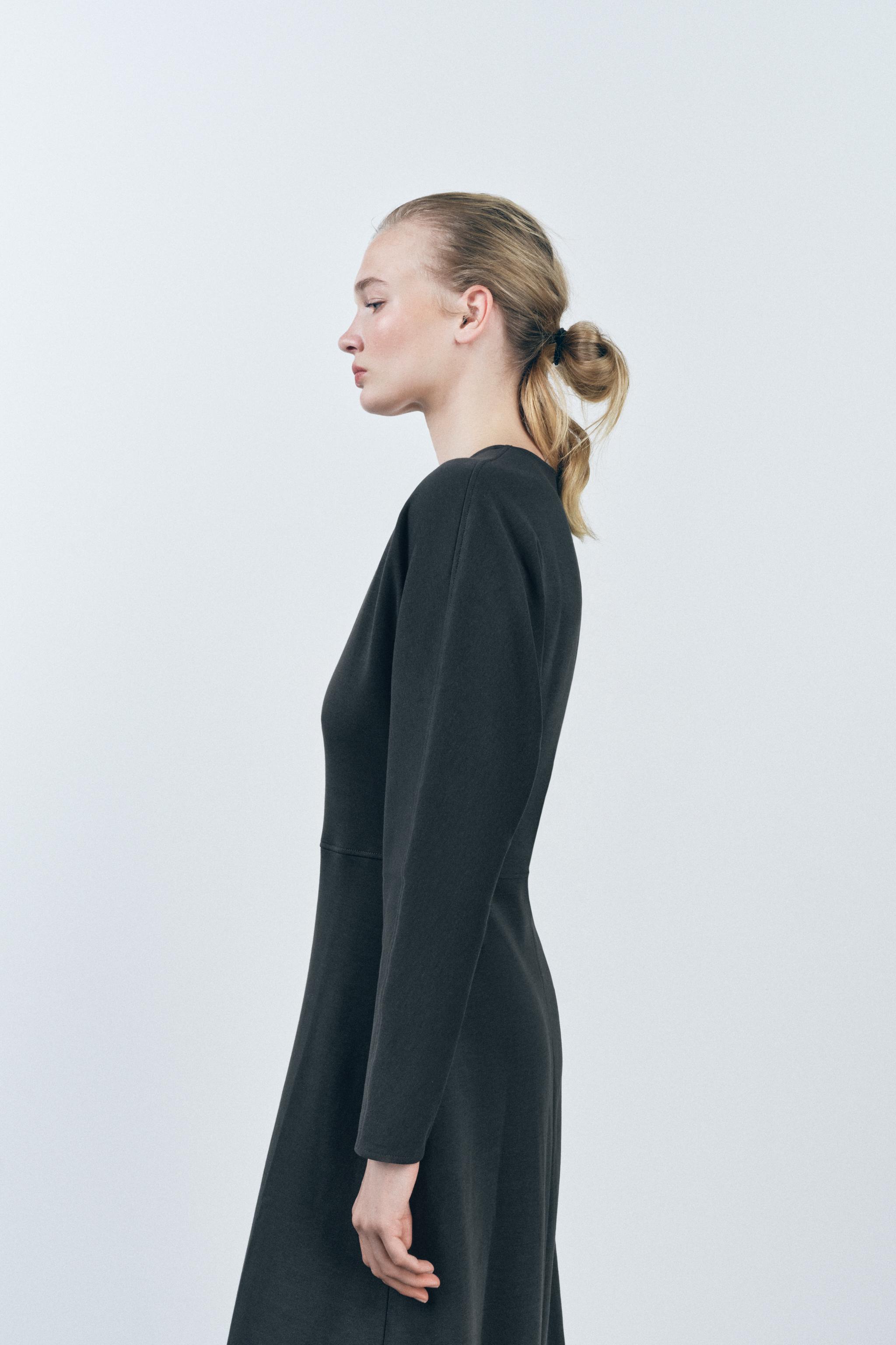 安心★関税込み★ZARA★INTERLOCK MIDI DRESS INTERLOCK MIDI DRESS - Russet | ZARA United States