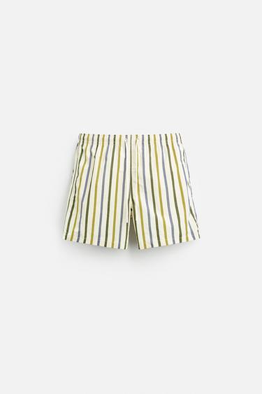 ПЛАВКИ КЛАССИЧЕСКОГО КРОЯ В ПОЛОСКУ — ЭКРЮ от Zara — изображение 0
