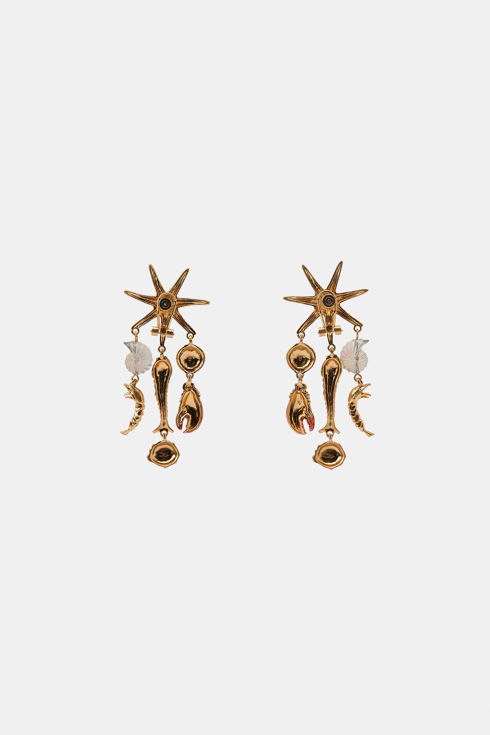 STARFISH CHARM EARRINGS