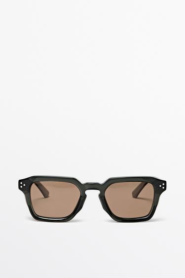 Zara Rectangular sunglasses - Green - Image 0