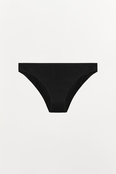 CULOTTE CLASSIQUE SANS COUTURE - Noir de Zara - Image 4