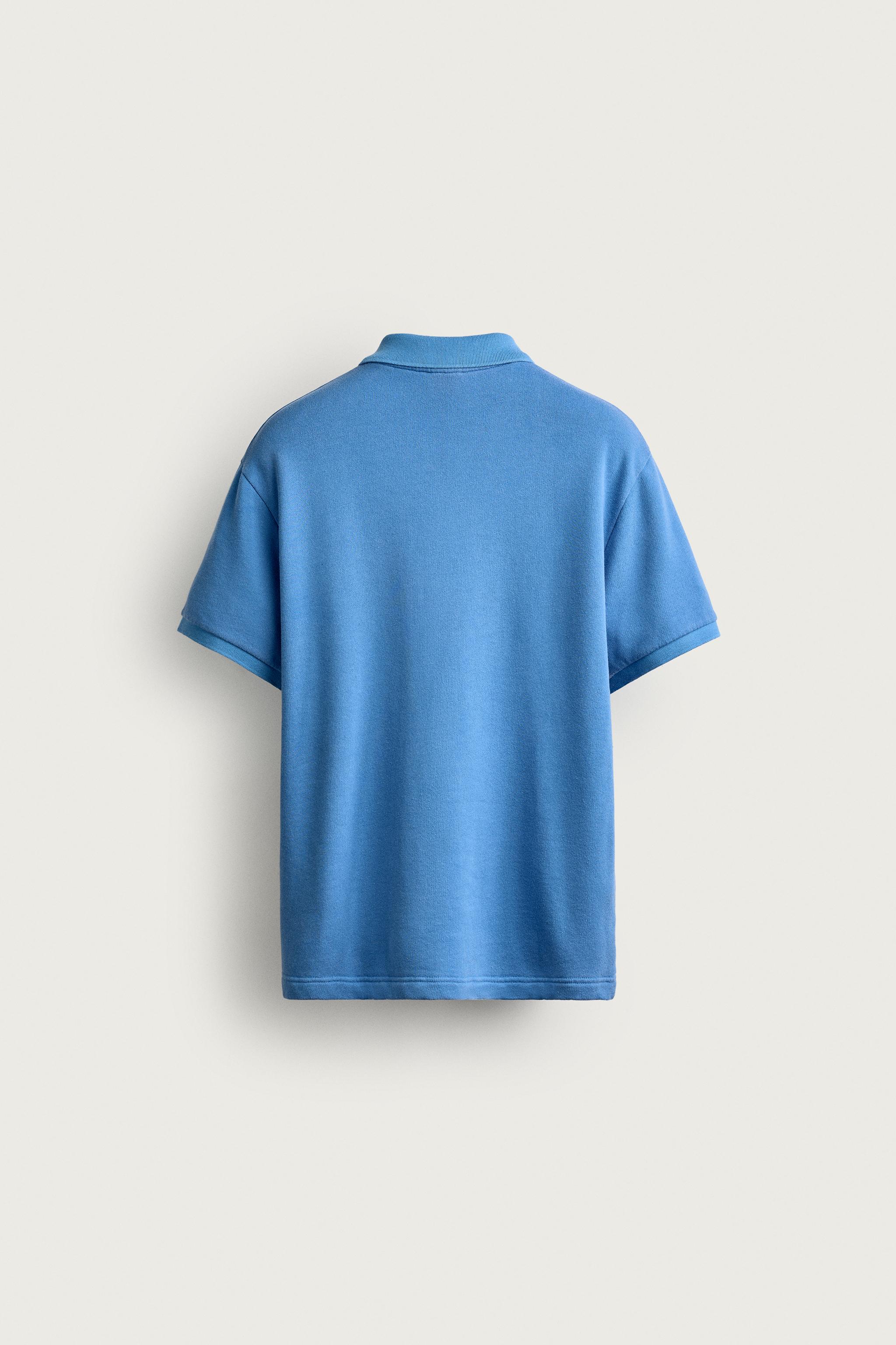 SHORT SLEEVE REGULAR FIT POLO SWEATSHIRT