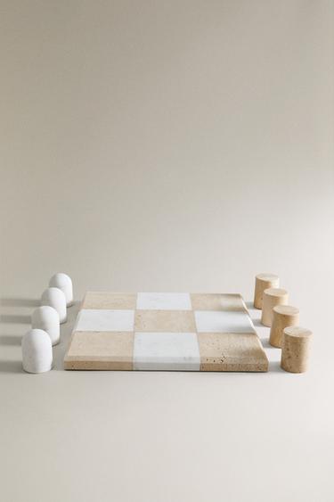 NOUGHTS AND CROSSES GAME - Light beige by Zara
